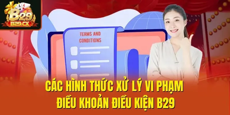 Các hình thức xử lý vi phạm điều khoản điều kiện B29